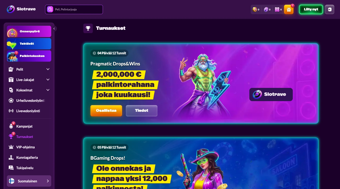 Slotrave Tarjoukset